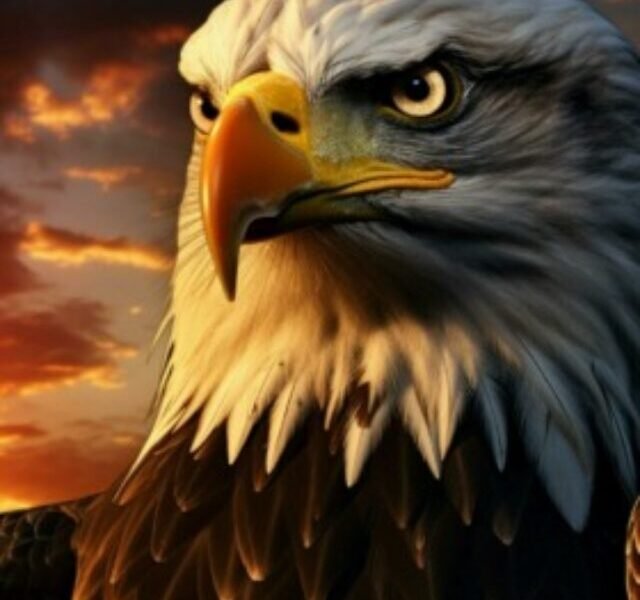 american-eagle-and-flag-against-sunset-backdrop-a-patriotic-tableau-of-united-states-vertical-mobile-wallpaper-ai-generated-free-photo