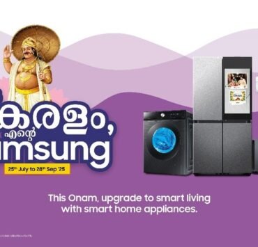 Samsung Onam offers 2025 Kerala, My Kerala My Samsung campaign, Samsung Bespoke AI appliances India, Samsung cashback deals Onam, Bespoke AI washing machines Kerala, Samsung refrigerator offers Onam, Samsung French Door Refrigerator Family Hub, AI-powered home appliances India, Samsung Onam festive discounts, Samsung Kerala retail offers
